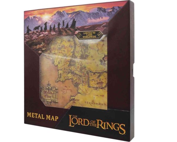LOTR Mappa della Terra di Mezzo Metallo Numerata (Pre-order) - immagine 10