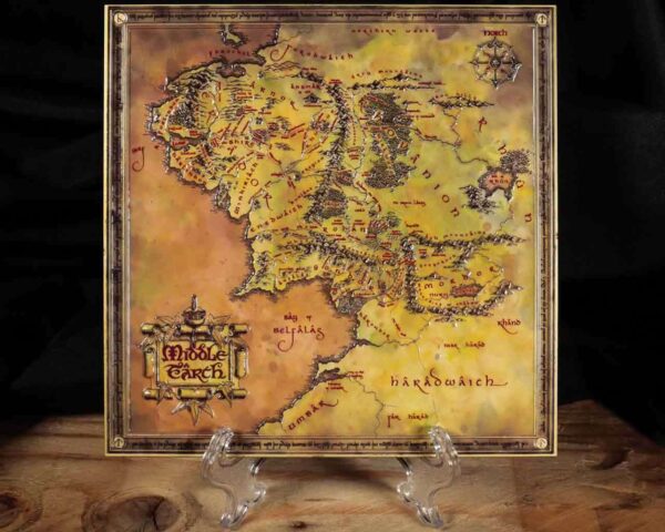 LOTR Mappa della Terra di Mezzo Metallo Numerata (Pre-order) - immagine 8