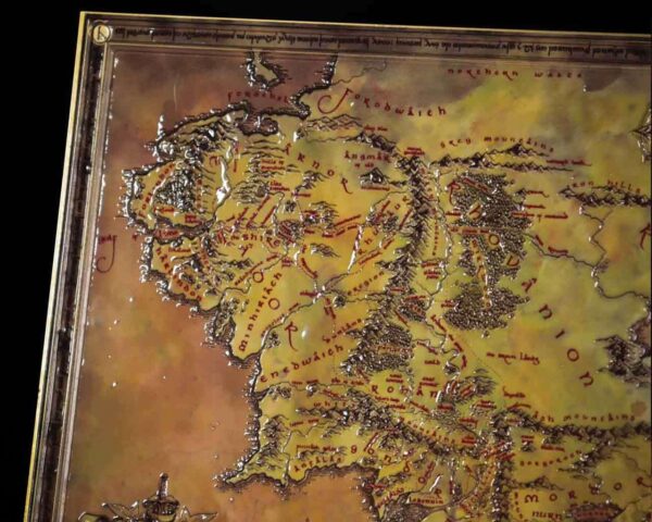 LOTR Mappa della Terra di Mezzo Metallo Numerata (Pre-order) - immagine 6