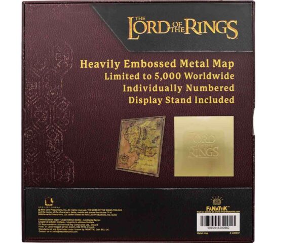 LOTR Mappa della Terra di Mezzo Metallo Numerata (Pre-order) - immagine 4